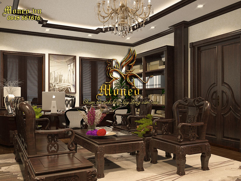 mẫu biêt thự 4 tầng tân cổ điển