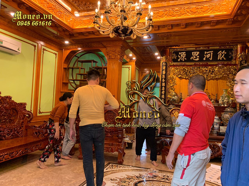 thiết kế nội thất gỗ phong cách cổ điển