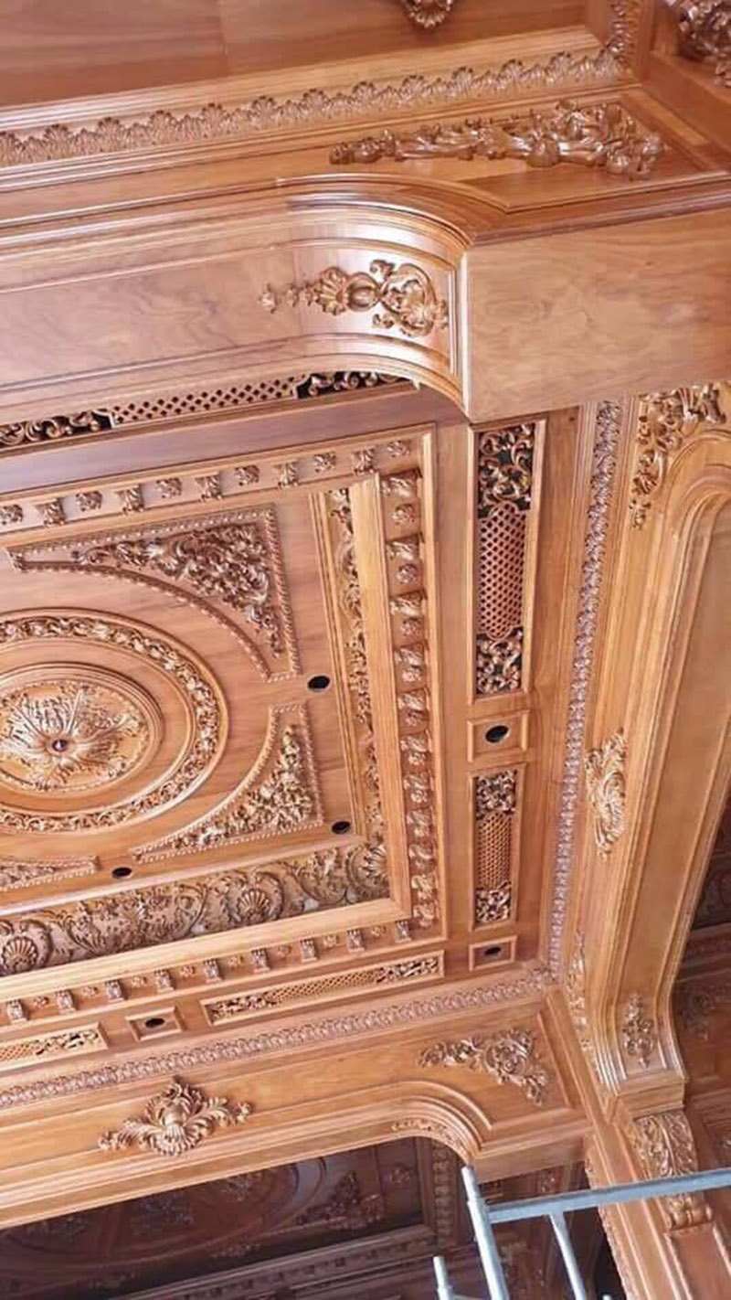 thiết kế nội thất gỗ phong cách cổ điển