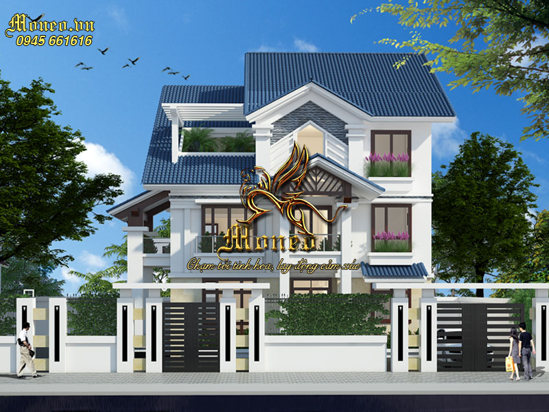 mẫu biệt thự hiện đại có bể bơi