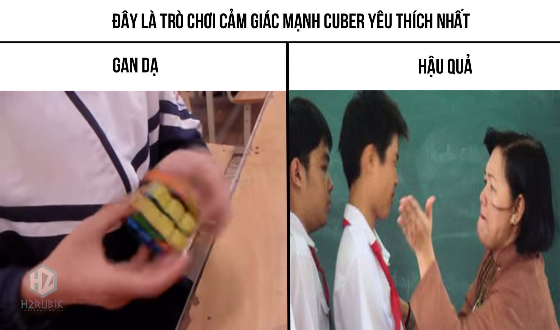 💥Chả hiếu sao chơi lén rubik trong lớp luôn đem lại cho chúng ta cảm xúc mãnh liệt nhất 🤣