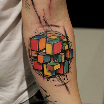 Khối Rubik trong nghệ thuật H2 Rubik Shop