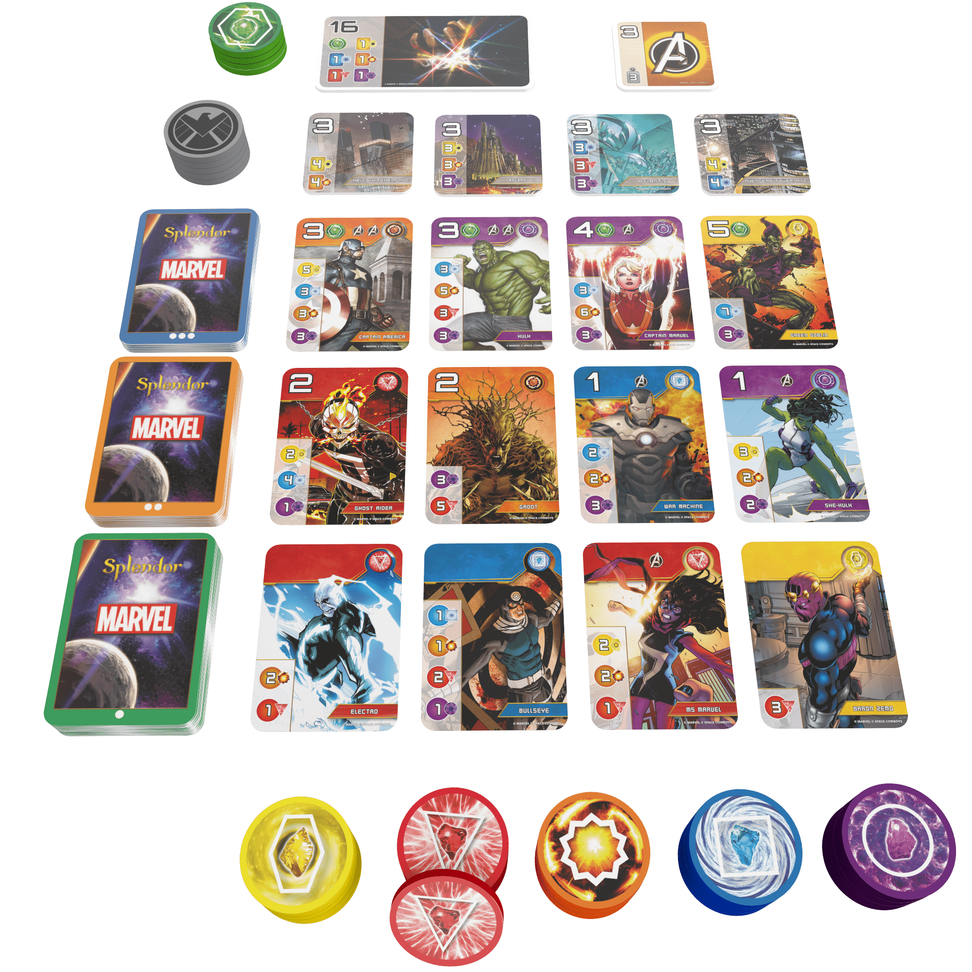 HƯỚNG DẪN CHƠI SPLENDOR MARVEL BOARD GAME