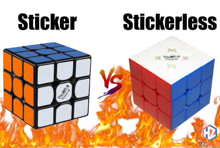 Sticker Rubik hay Stickerless? Cái nào tốt hơn, đáng để mua hơn?