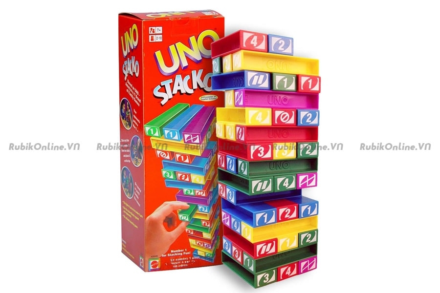 Cách Chơi Uno Stacko - Uno Rút Jenga H2 Rubik Shop