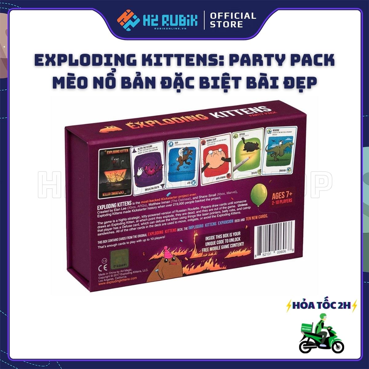 Exploding Kittens: Party Pack Board Game Mèo Nổ Bản Đặc Biệt Bài Đẹp ...