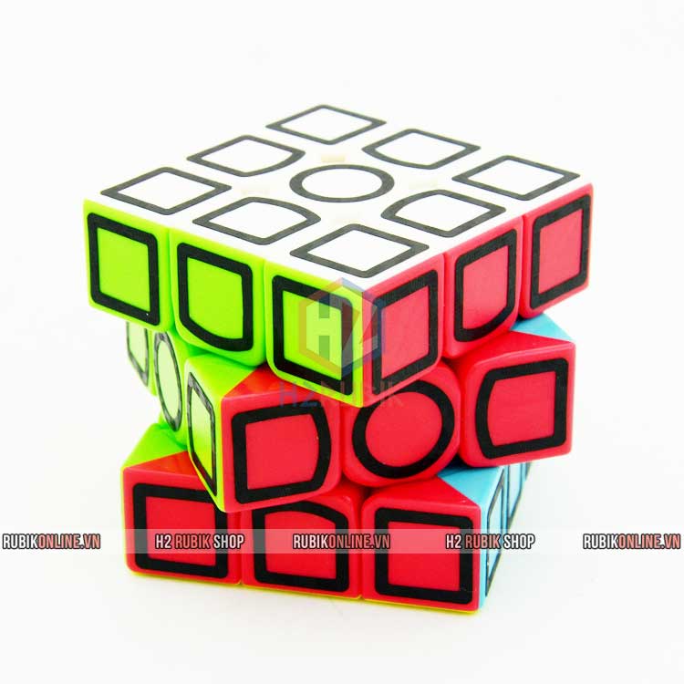 Lefun Hollow Carbon Sticker 3x3x3