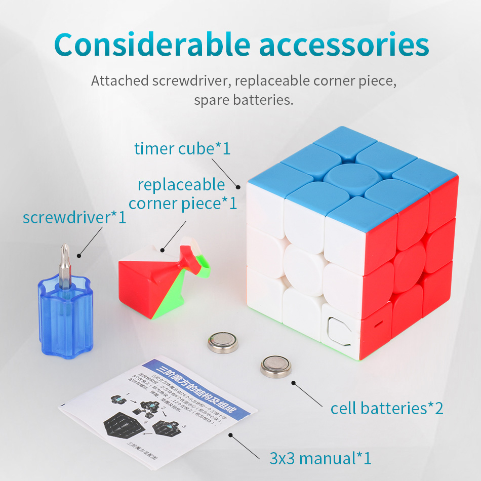 MoFangJiaoShi Meilong 3x3 Timer Cube H2 Rubik Shop