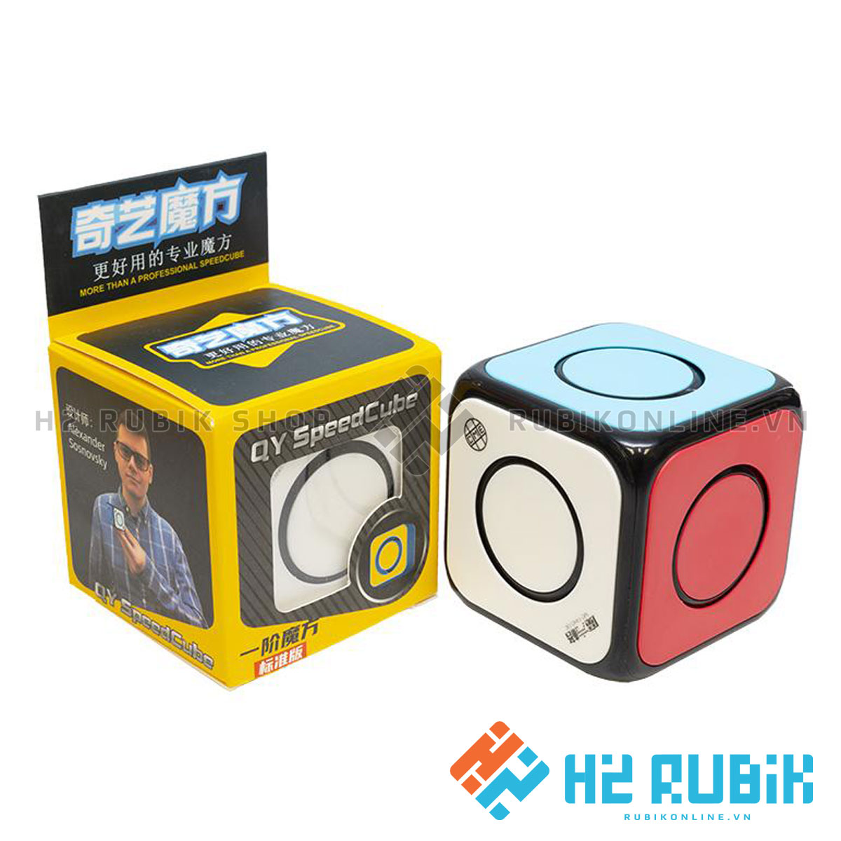 Rubik 1x1 QiYi O2 Cube Spinner / Standard Rubik 1x1 xoay spinner H2 ...