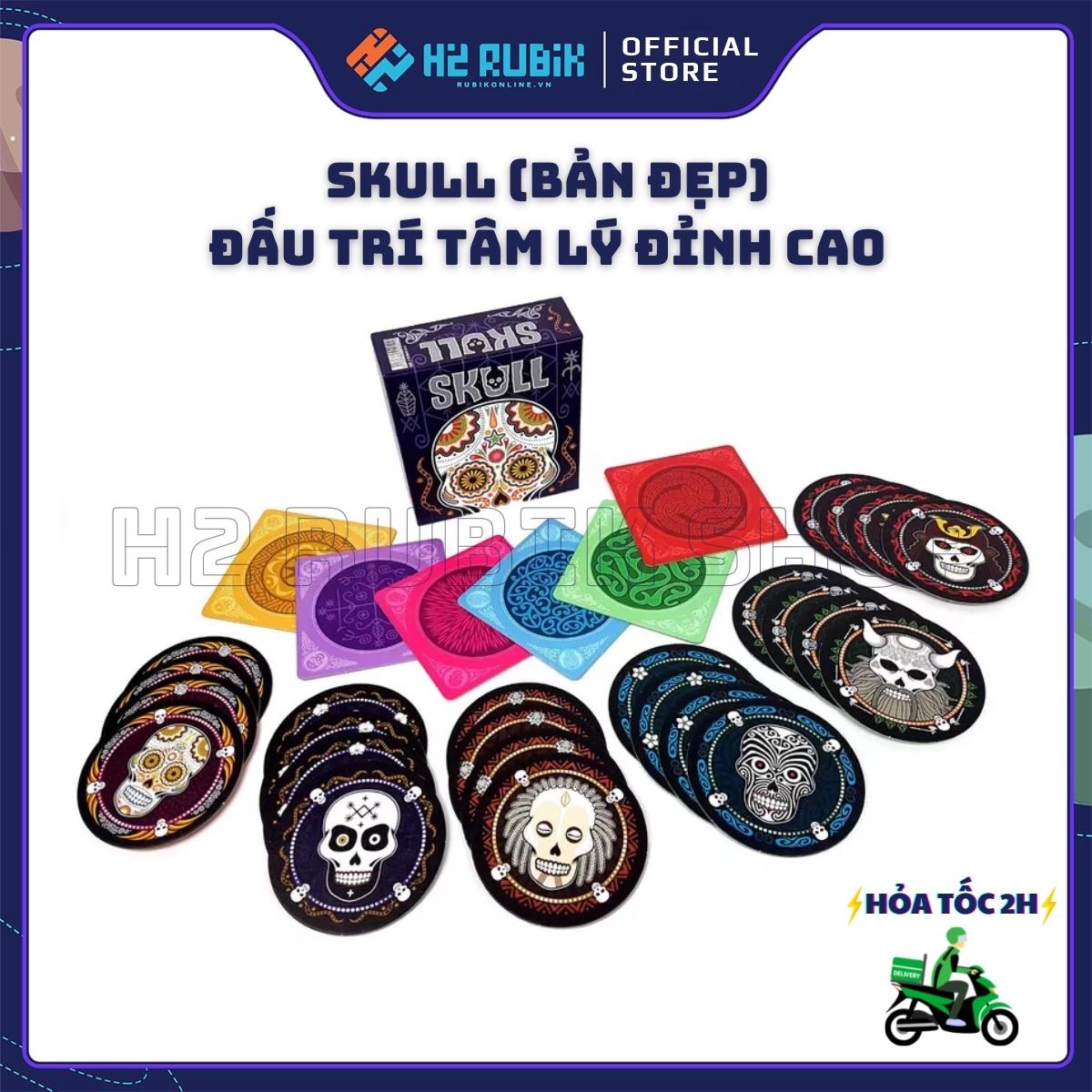 Skull Board Game Đấu Trí Tâm Lý Cao Cấp Tiếng Anh H2 Rubik Shop