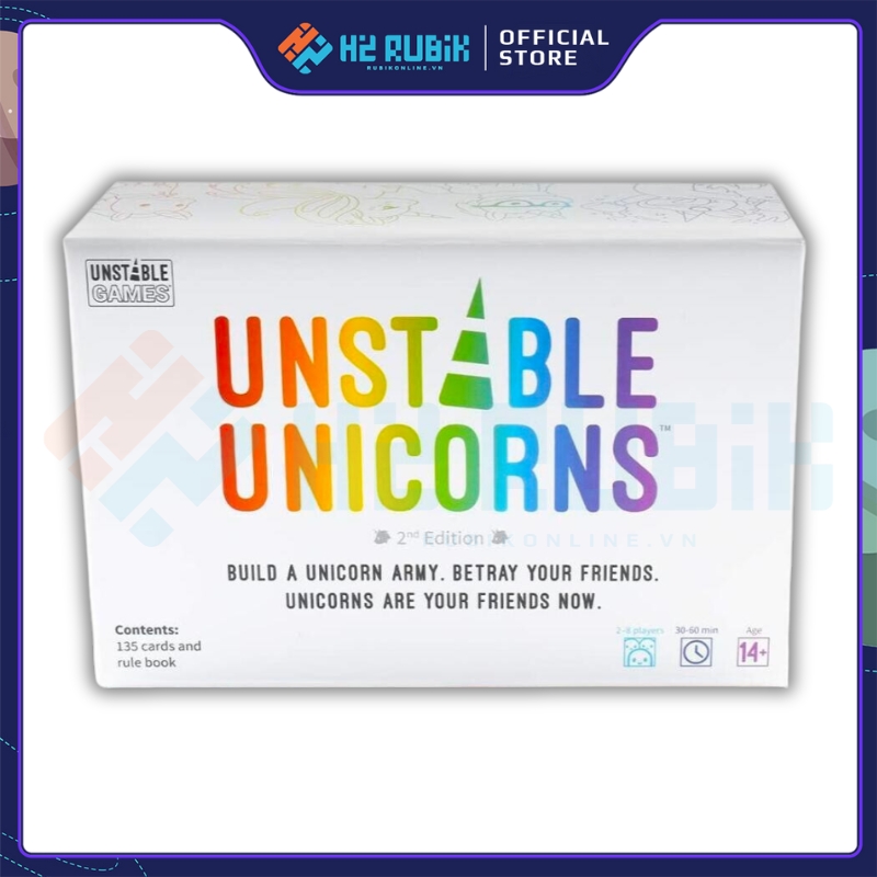 Unstable Unicorns Board Game chiến thuật Kì Lân Bất Ổn H2 Rubik Shop