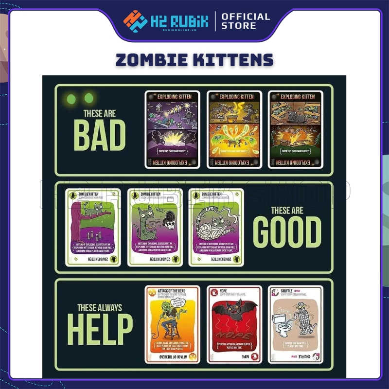 Zombie Kittens - Bài Mèo Nổ phiên bản zombie chất lượng cao bài đẹp ...