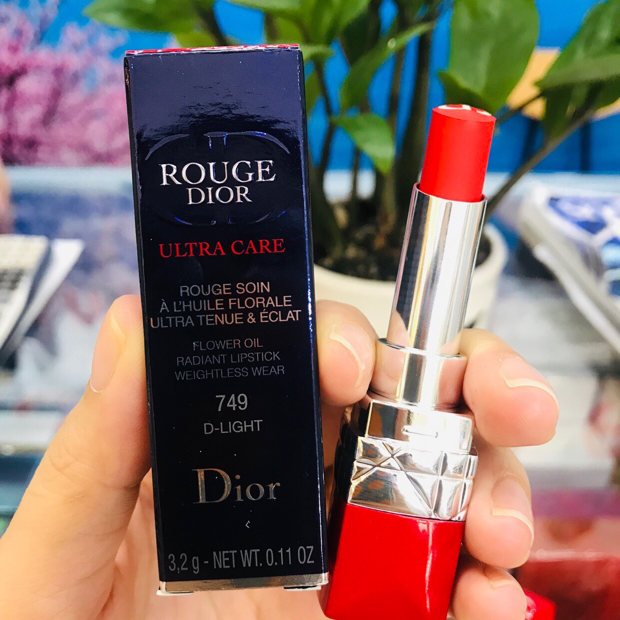 Son Dior Addict 744 Diorama Màu Đỏ Cam Bán Chạy Nhất