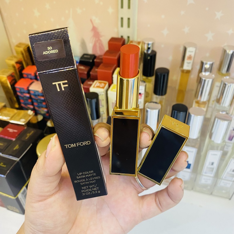 SON TOMFORD LIP COLOR 50 ADORED MÀU ĐỎ CAM CHÁY | Hàng Xách Tay Giá Tốt  HeaStore