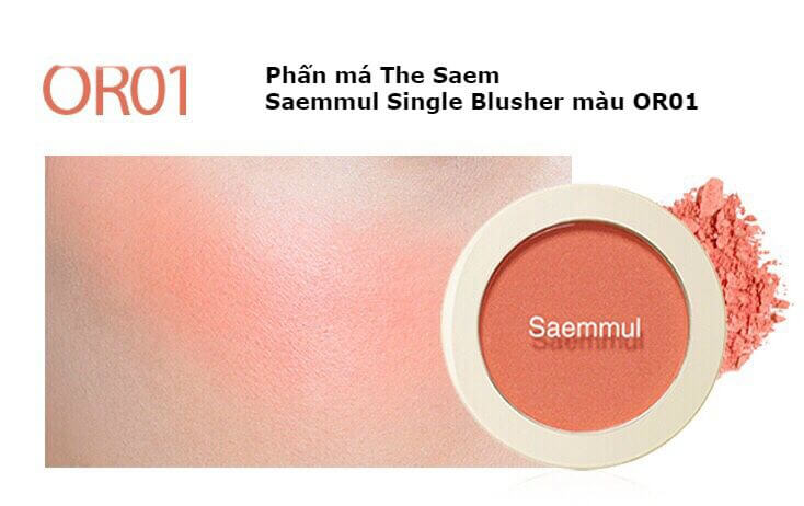 PHẤN MÁ HỒNG THE SAEM SAEMMUL SINGLE BLUSHER | Hàng Xách Tay Giá Tốt  HeaStore