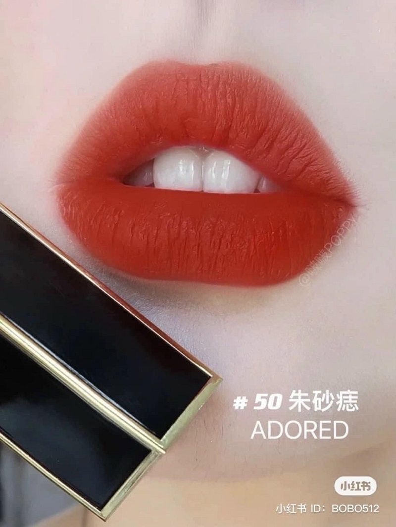 SON TOMFORD LIP COLOR 50 ADORED MÀU ĐỎ CAM CHÁY | Hàng Xách Tay Giá Tốt  HeaStore