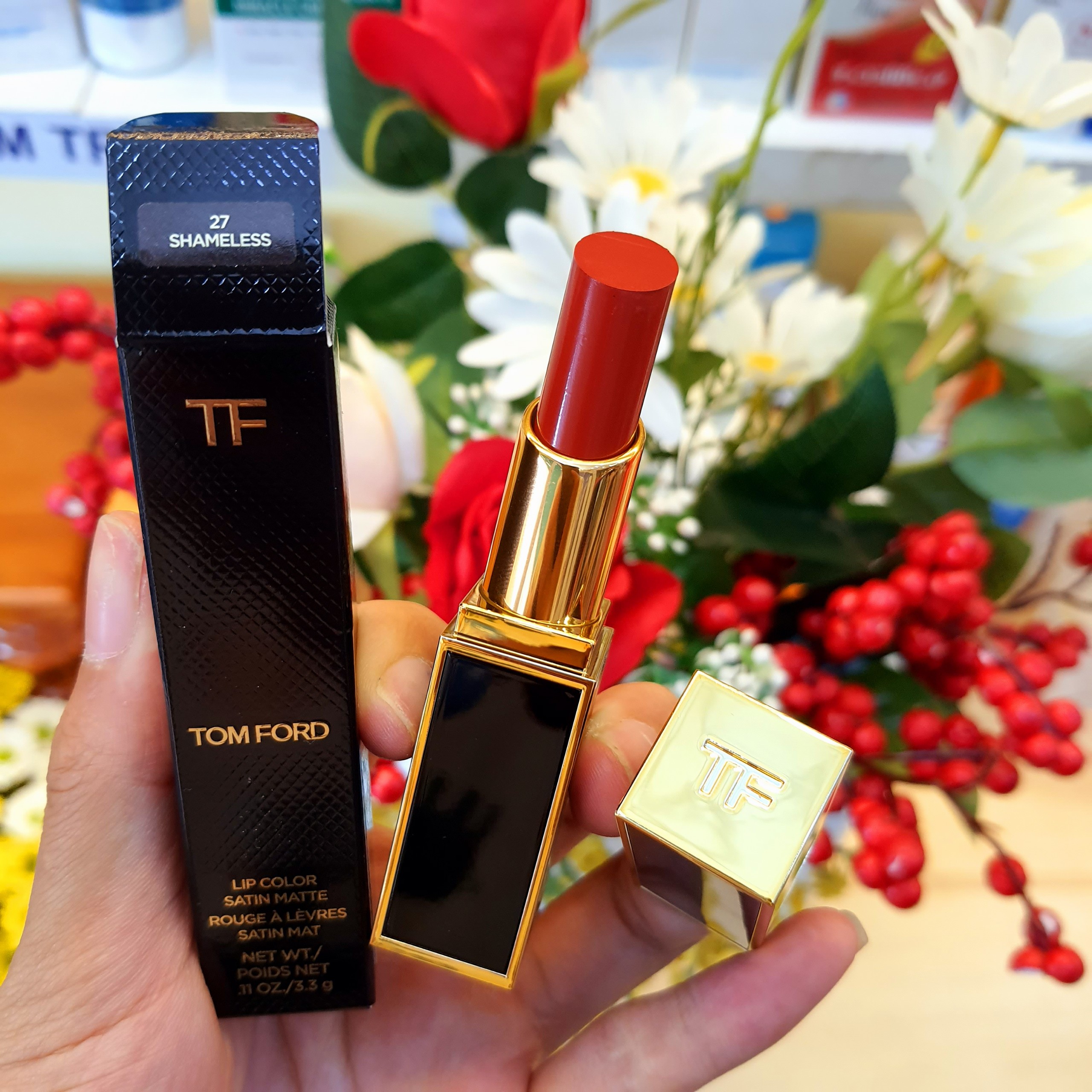 SON TOMFORD LIP COLOR SATIN MATTE MÀU #27 SHAMELESS | Hàng Xách Tay Giá Tốt  HeaStore