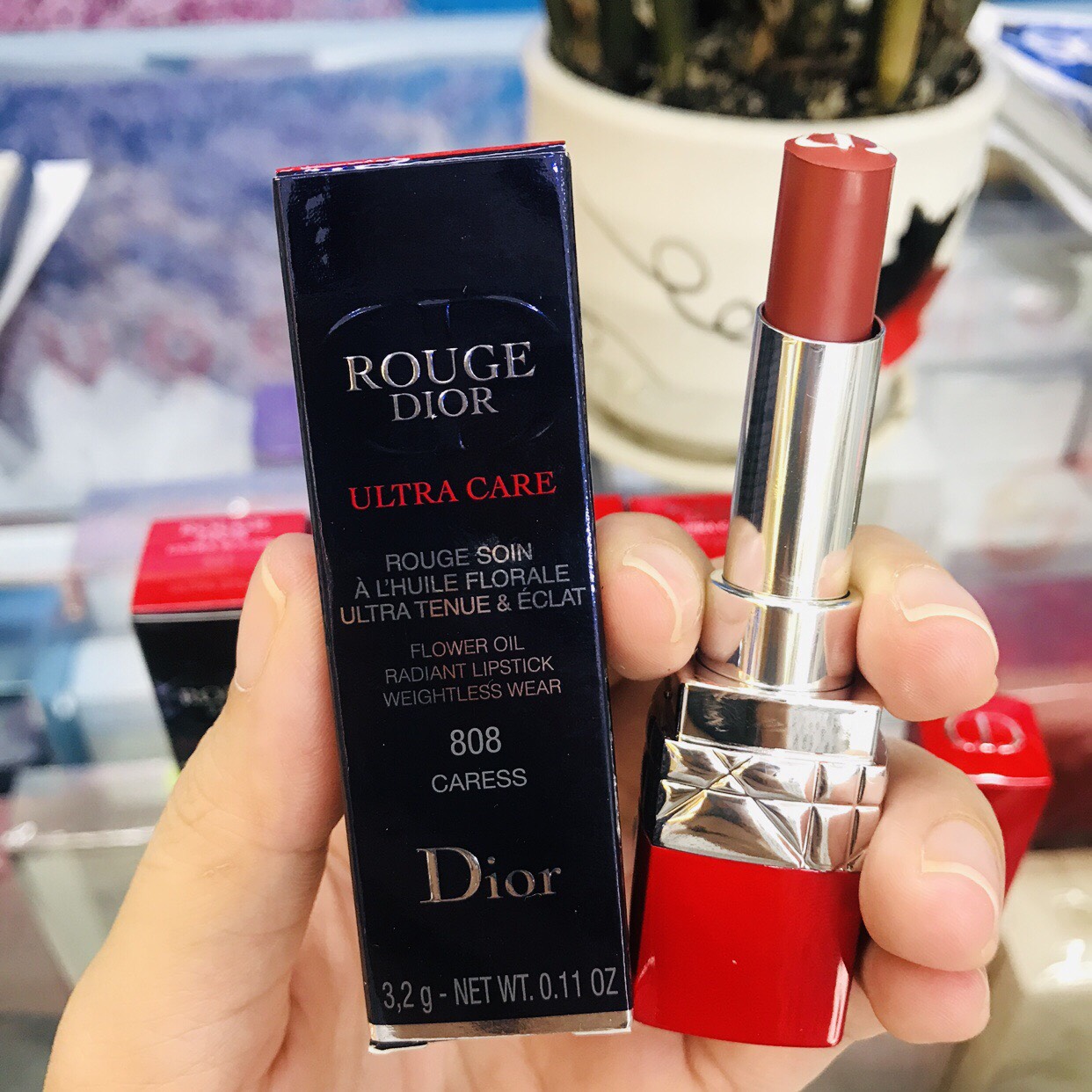 SON DIOR ROUGE ULTRA CARE 808 CARESS  32G  Hàng Xách Tay Giá Tốt  HeaStore