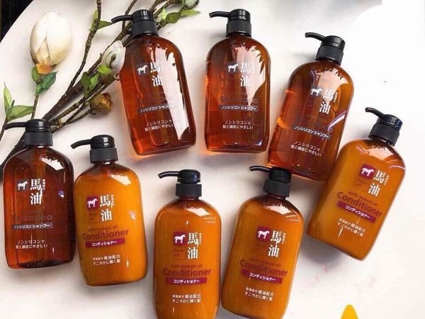 CẶP GỘI XẢ MỠ NGỰA HORSE OIL NON SILICON SHAMPOO - 600ML | Hàng Xách Tay Giá Tốt HeaStore
