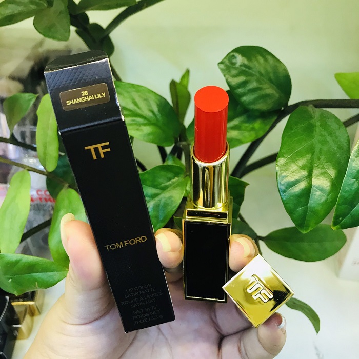 SON TOM FORD LIP COLOR SATIN MATTE  #28 SHANGHAI LILY (Màu đỏ tươi) |  Hàng Xách Tay Giá Tốt HeaStore