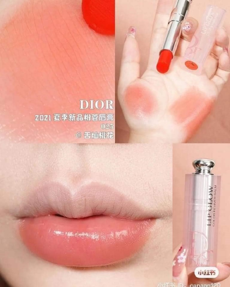 SON DƯỠNG DIOR ADDICT LIP GLOW 025 SEOUL SCARLET ĐỎ CAM Hàng Xách Tay
