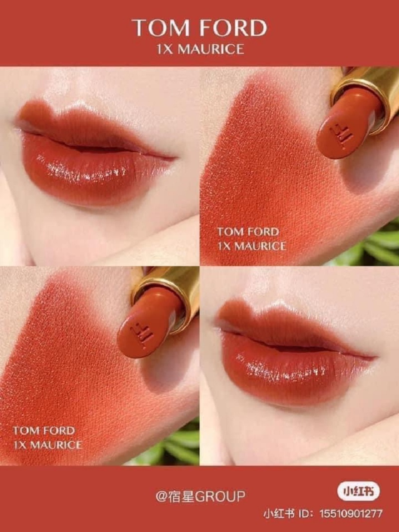 SON TOMFORD LIP COLOR ROUGE À LÈVRES 1X MAURICE MÀU ĐỎ ĐẤT PHA CAM - 2G |  Hàng Xách Tay Giá Tốt HeaStore