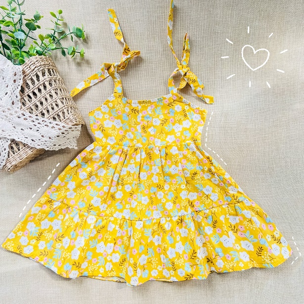 Đầm babydoll 2 dây bản to | Shopee Việt Nam