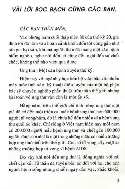 Liệu pháp chữa lành bệnh ung thư