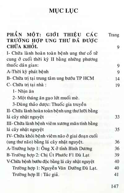 Liệu pháp chữa lành bệnh ung thư