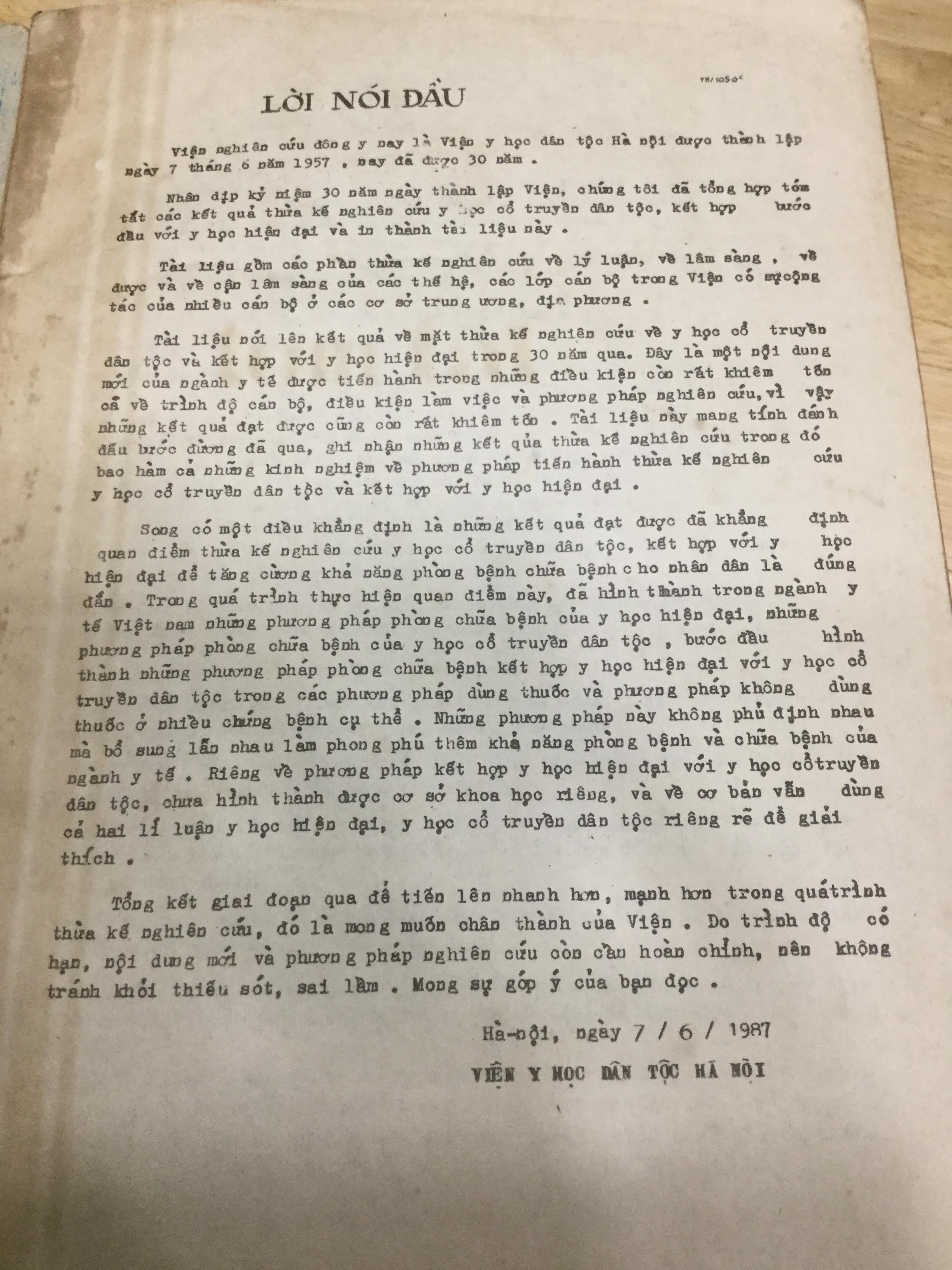 Tóm tắt những công trình nghiên cứu khoa học 1957-1987