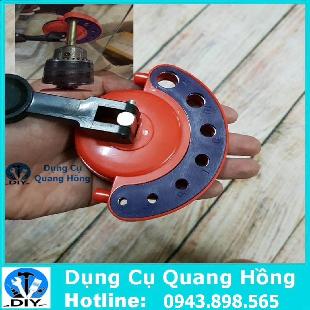 Dụng cụ định vị, cố định dùng khi khoan kính, thủy tinh, gạch men