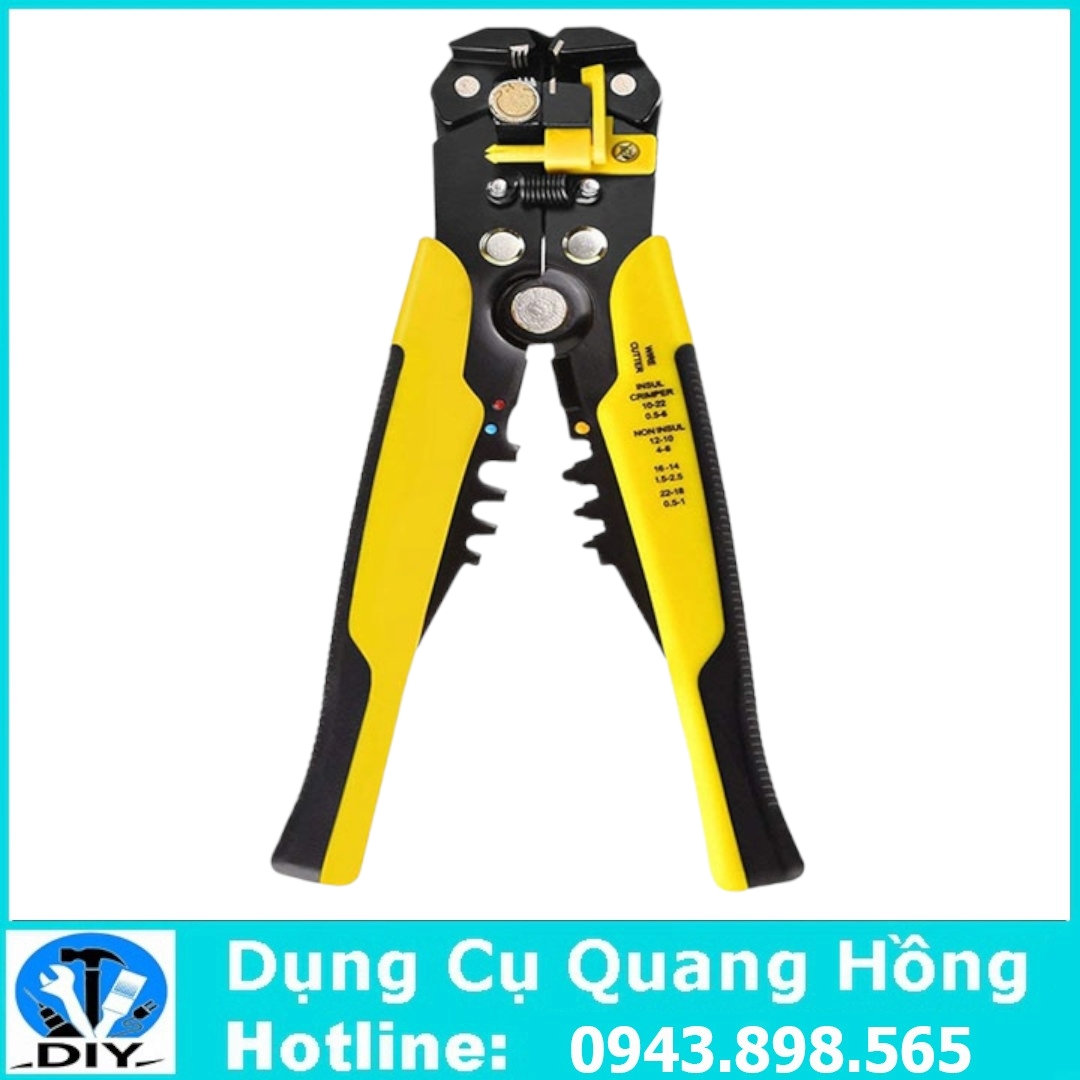 Kìm tuốt dây điện, dây cáp, bấm cos đa năng 0.2 - 6mm