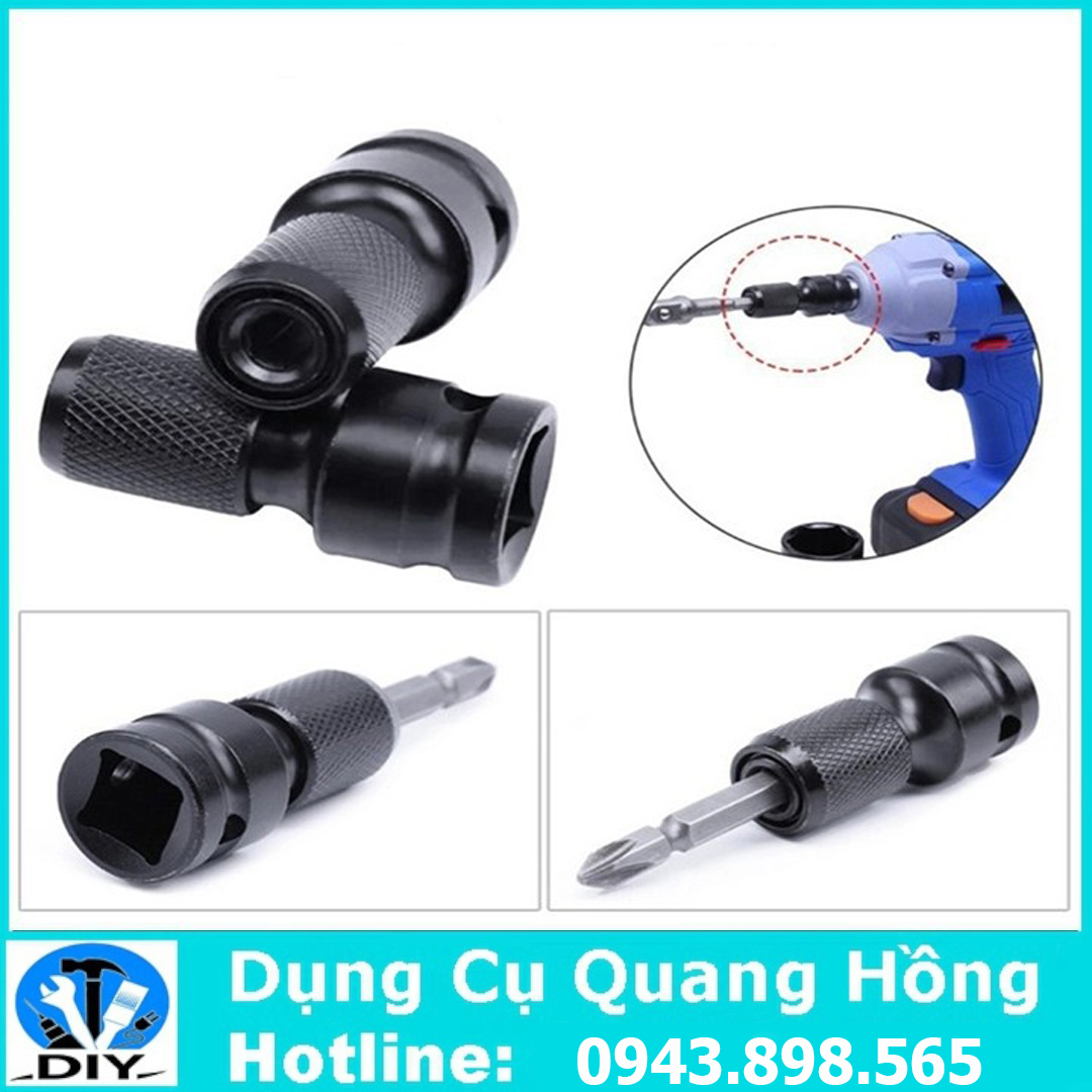 Đầu chuyển bu lông, khẩu sang bắn vít chuôi lục giác 6.35mm đầu dài