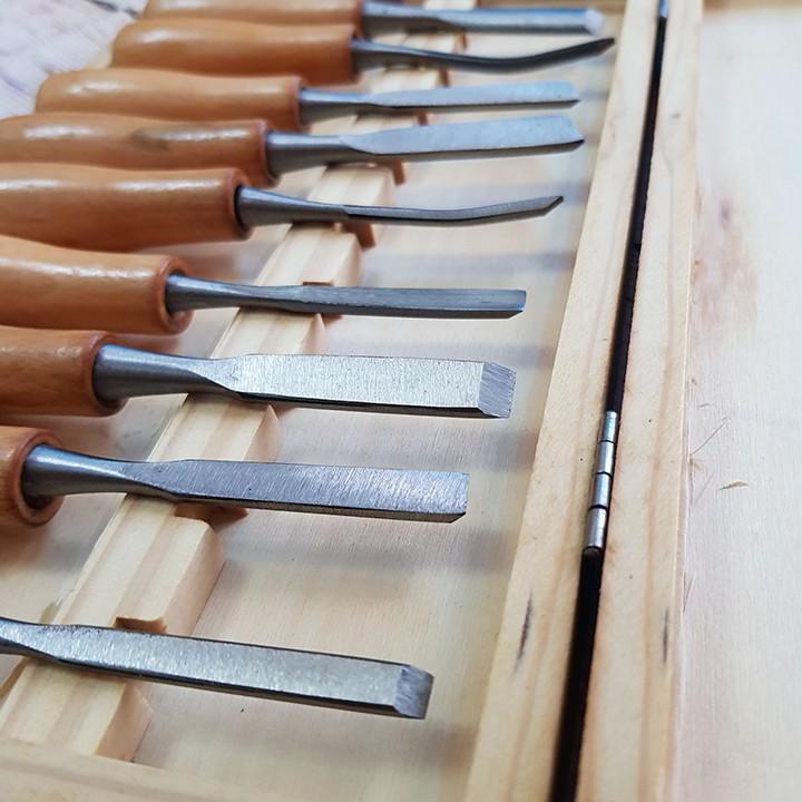 Bộ 10 mũi dao đục, khắc gỗ các loại chuyên dụng dài 140mm