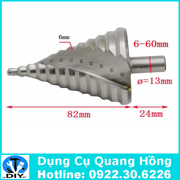 Mũi khoan bước thép Hss 4241 từ 6 đến 60mm