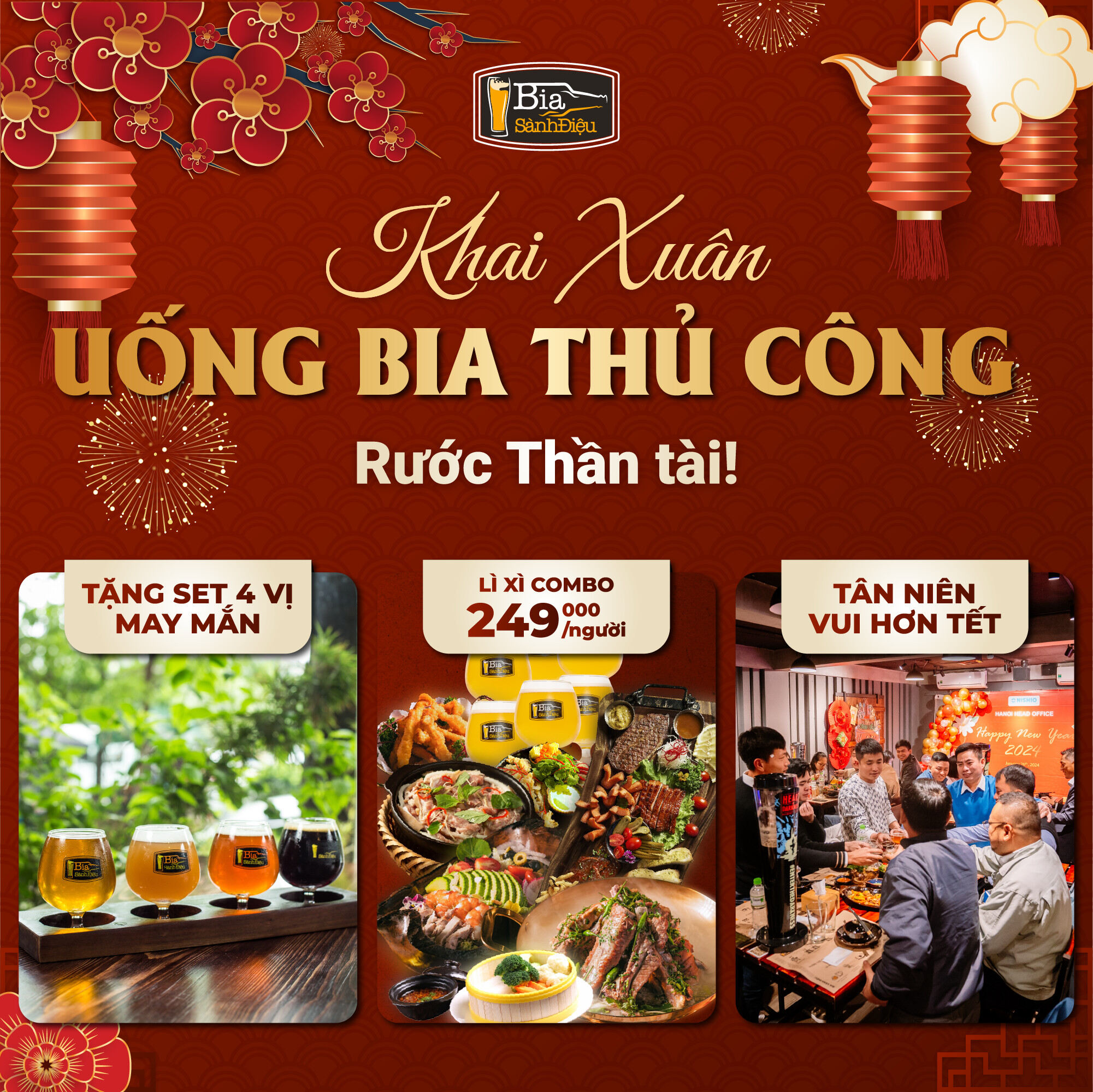 Khai Xuân uống Bia Thủ Công - Rước Thần Tài