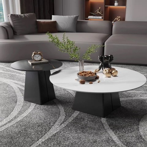 50+ Mẫu Bàn Trà Tròn, Bàn Sofa Tròn Chân Sắt Mặt Đá Đẹp, Hiện Đại