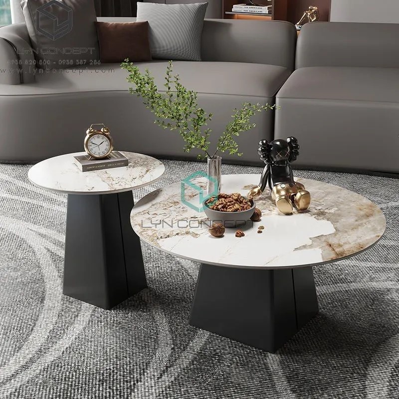 Bàn trà sofa chân sắt đẹp và hiện đại