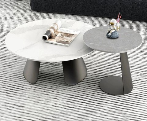 50+ Mẫu Bàn Trà Tròn, Bàn Sofa Tròn Chân Sắt Mặt Đá Đẹp, Hiện Đại