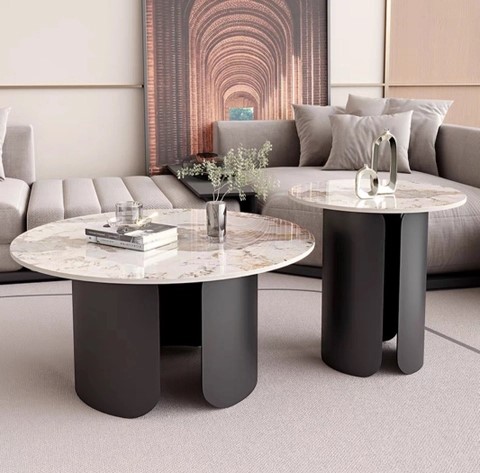 50+ Mẫu Bàn Trà Tròn, Bàn Sofa Tròn Chân Sắt Mặt Đá Đẹp, Hiện Đại