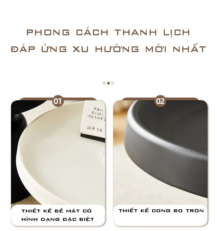 Bàn Trà Nhập Khẩu Tròn Đôi Cao Cấp - BTNK12.1