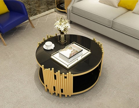 50+ Mẫu Bàn Trà Tròn, Bàn Sofa Tròn Chân Sắt Mặt Đá Đẹp, Hiện Đại