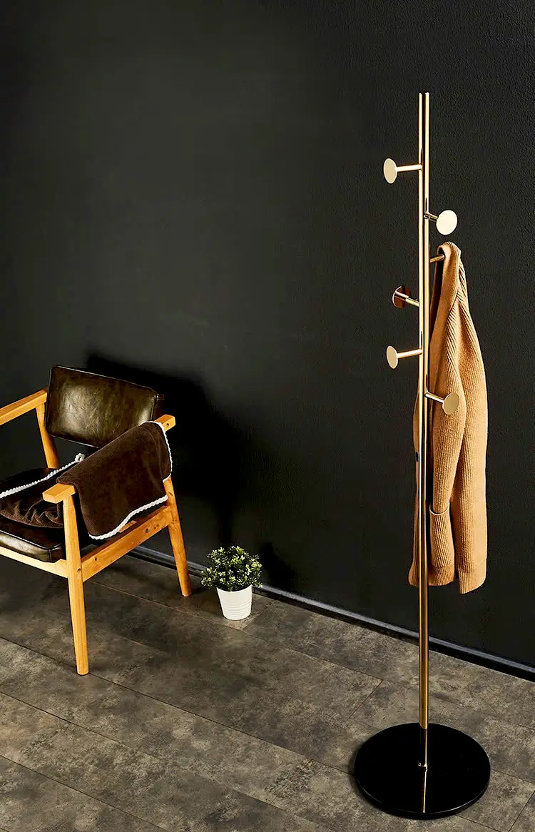 Premium Gold-Plated Stainless Steel Clothes Rack | Elegant & Refined