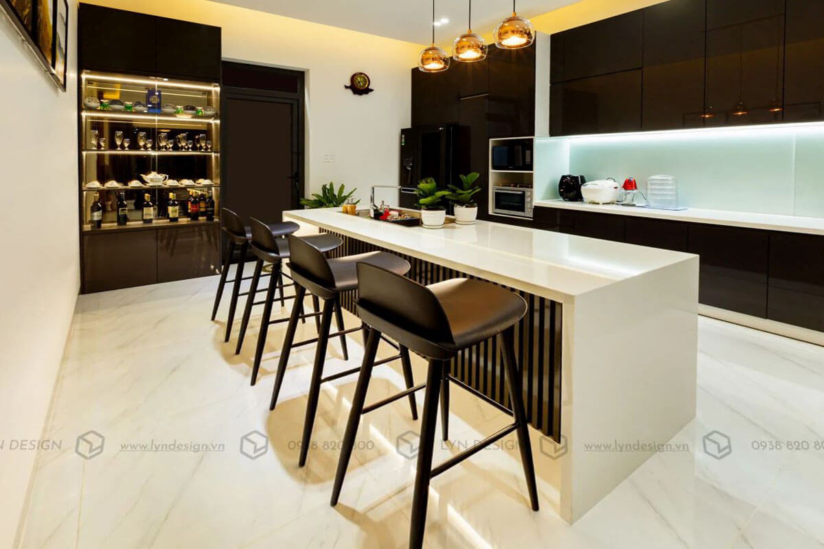 Hình Ảnh Thực Tế Thi Công Nội Thất Bếp Biệt Thự Củ Chi