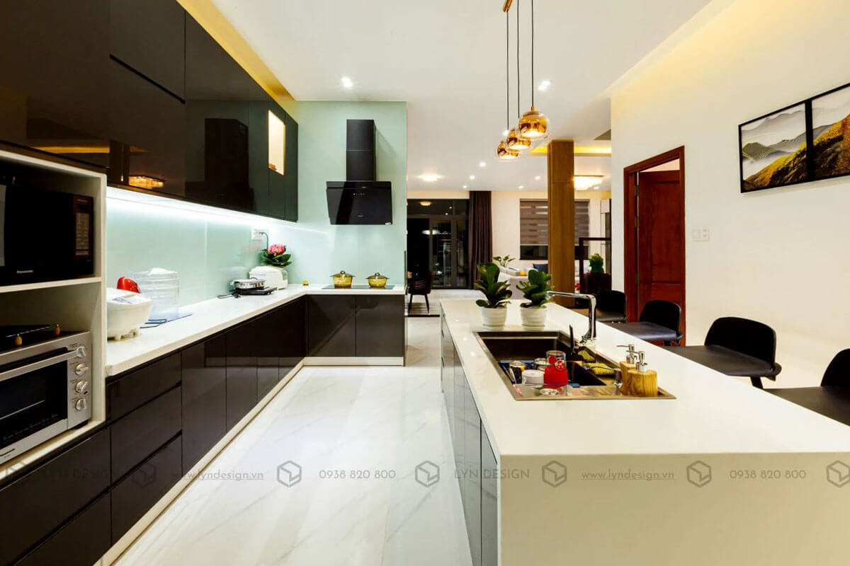 Hình Ảnh Thực Tế Thi Công Nội Thất Bếp Biệt Thự Củ Chi