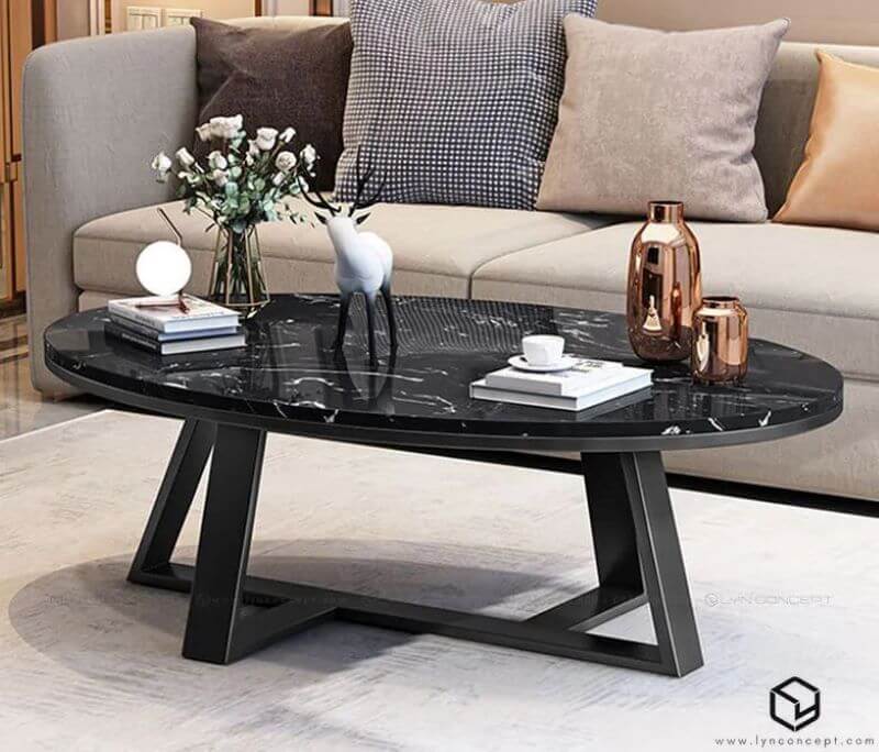 Mẫu Bàn Trà Đôi Chân Sắt Giảm Giá