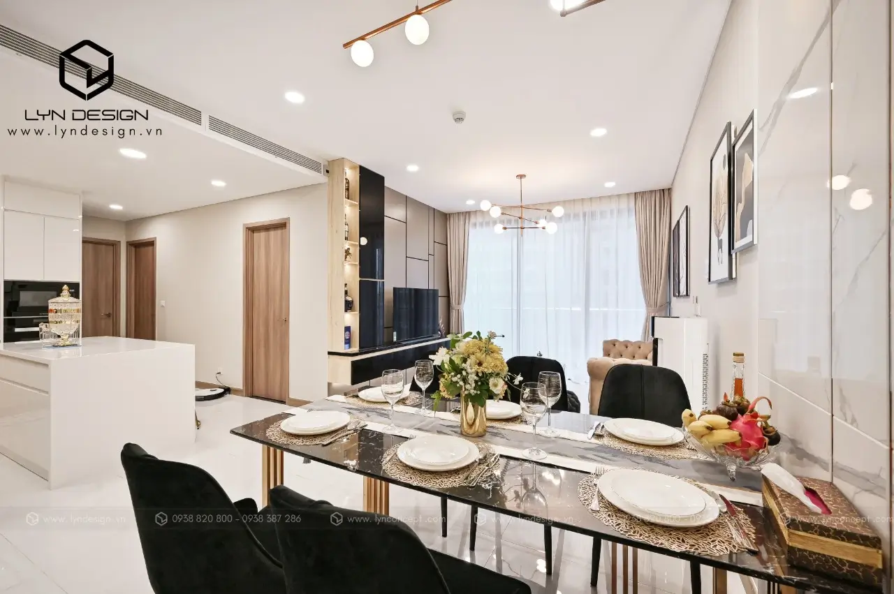 Hình Ảnh Thực Tế Sau Khi Thi Công Nội Thất Căn Hộ 2 Phòng Ngủ - Sunwah Pearl
