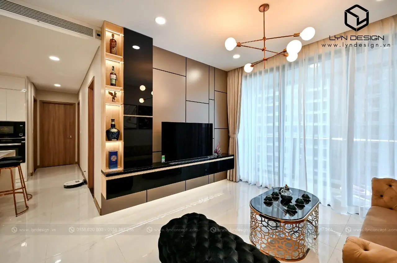 Hình Ảnh Thực Tế Sau Khi Thi Công Nội Thất Căn Hộ 2 Phòng Ngủ - Sunwah Pearl