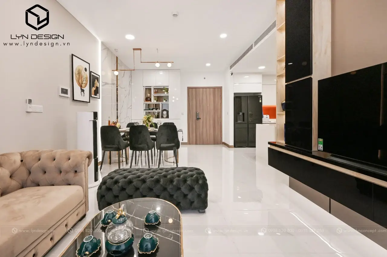 Hình Ảnh Thực Tế Sau Khi Thi Công Nội Thất Căn Hộ 2 Phòng Ngủ - Sunwah Pearl