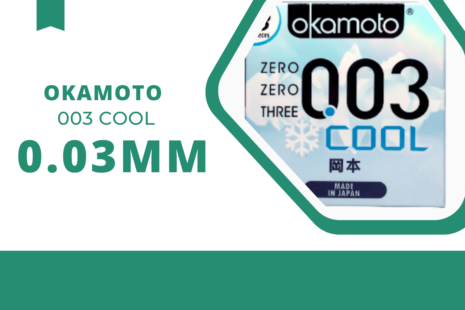 Bao cao su Okamoto 003 Cool mát lạnh